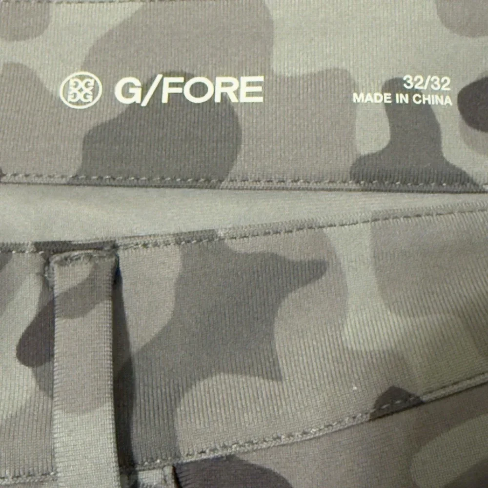 G/Fore Camo Golf Pants Men's Size 32/32‎ Green 5 Pocket Way Stretch